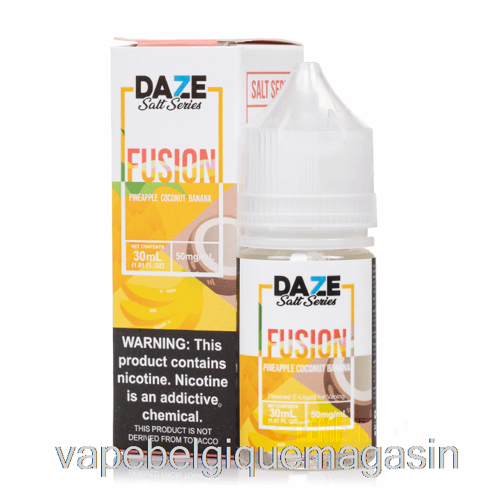 Vape Belgique Ananas Coco Banane - 7 Daze Fusion Salt - 30ml 30mg